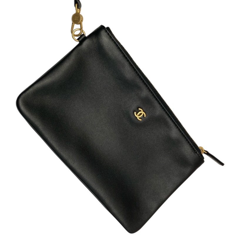 CHANEL 香奈兒 AS3257 Deauville Tote 小牛皮 托特包 黑色 金釦-13