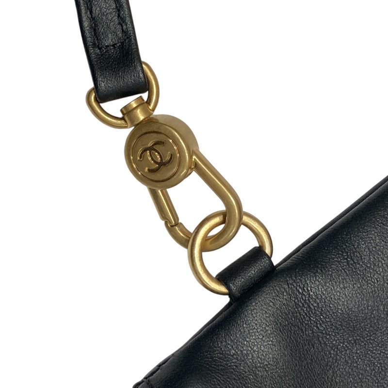 CHANEL 香奈兒 AS3257 Deauville Tote 小牛皮 托特包 黑色 金釦-15