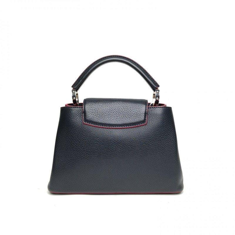 LOUIS VUITTON CapucinesBB27藍色牛皮銀扣2015肩背包-2