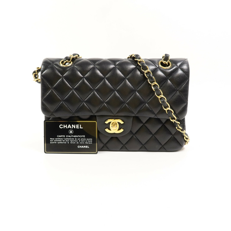 CHANEL 羊皮皮革Classic 23鏈帶肩背袋-11