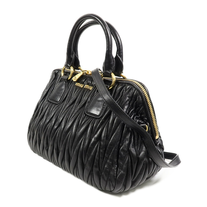 Miu Miu 羊皮皮革2 Way Shoulder手挽肩背兩用袋-2