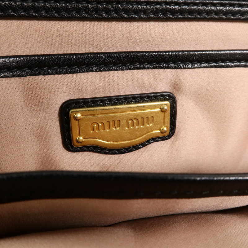 Miu Miu 羊皮皮革2 Way Shoulder手挽肩背兩用袋-5