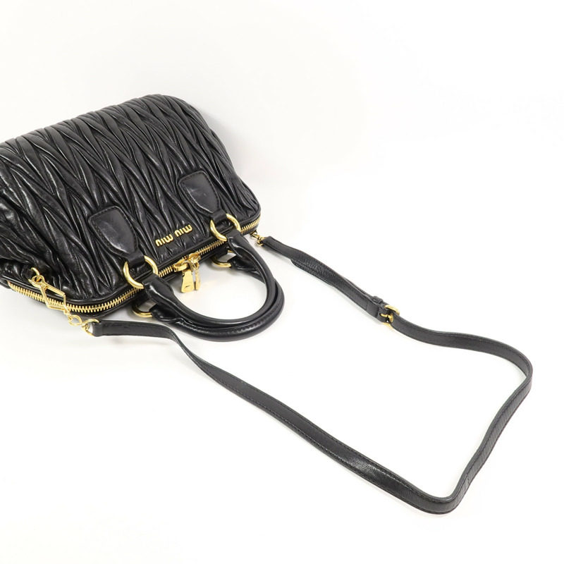 Miu Miu 羊皮皮革2 Way Shoulder手挽肩背兩用袋-7