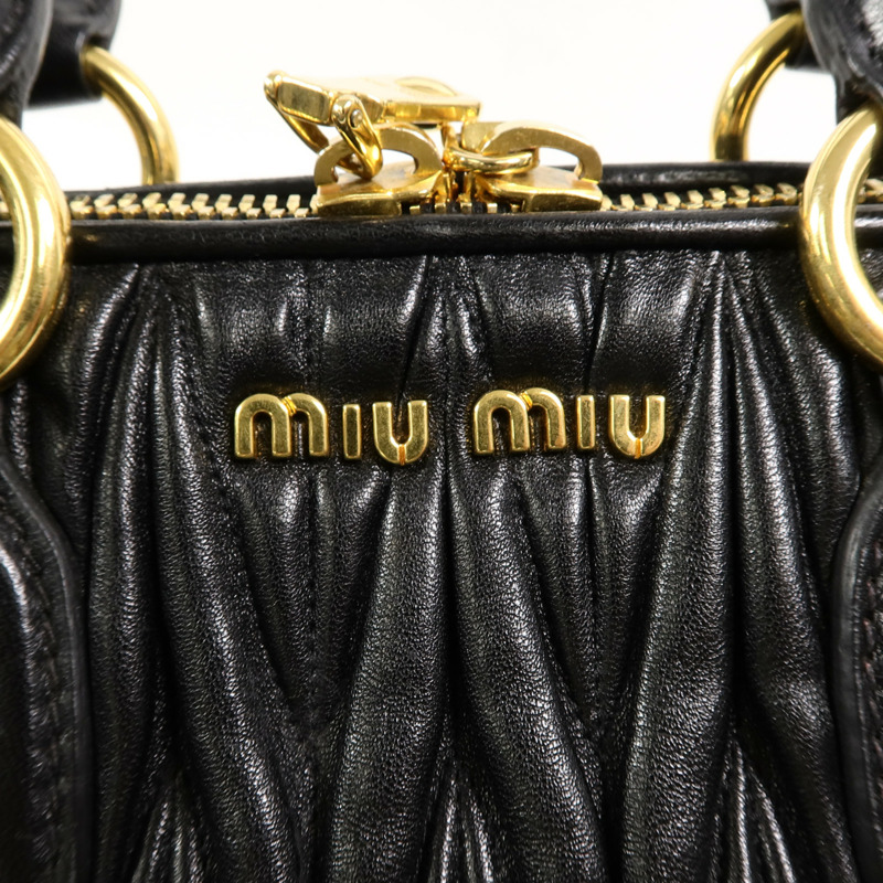 Miu Miu 羊皮皮革2 Way Shoulder手挽肩背兩用袋-8