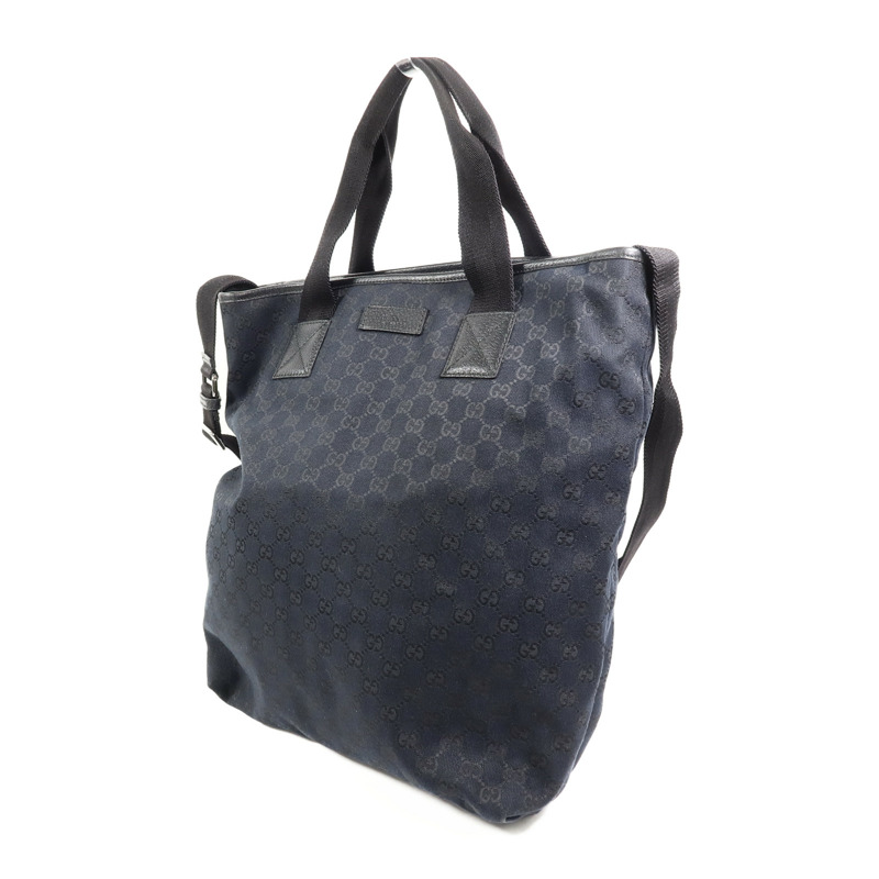 GUCCI 帆布2Way Shoulder手挽肩背兩用袋-2