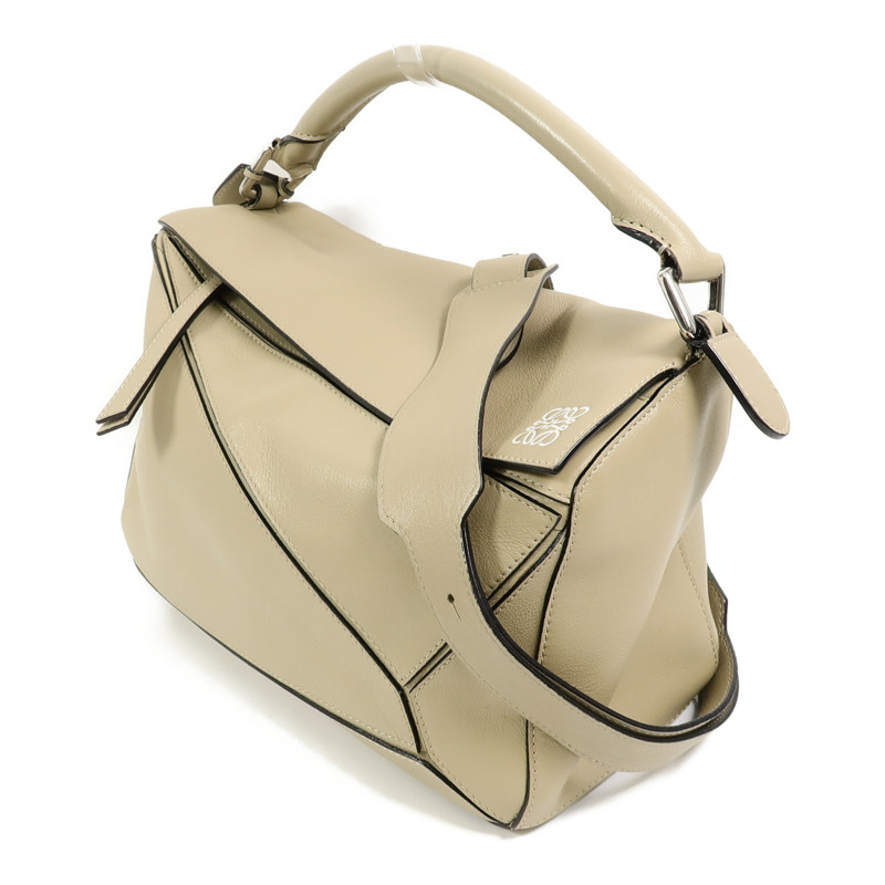 LOEWE 牛皮皮革Puzzle Medium手挽肩背兩用袋-2