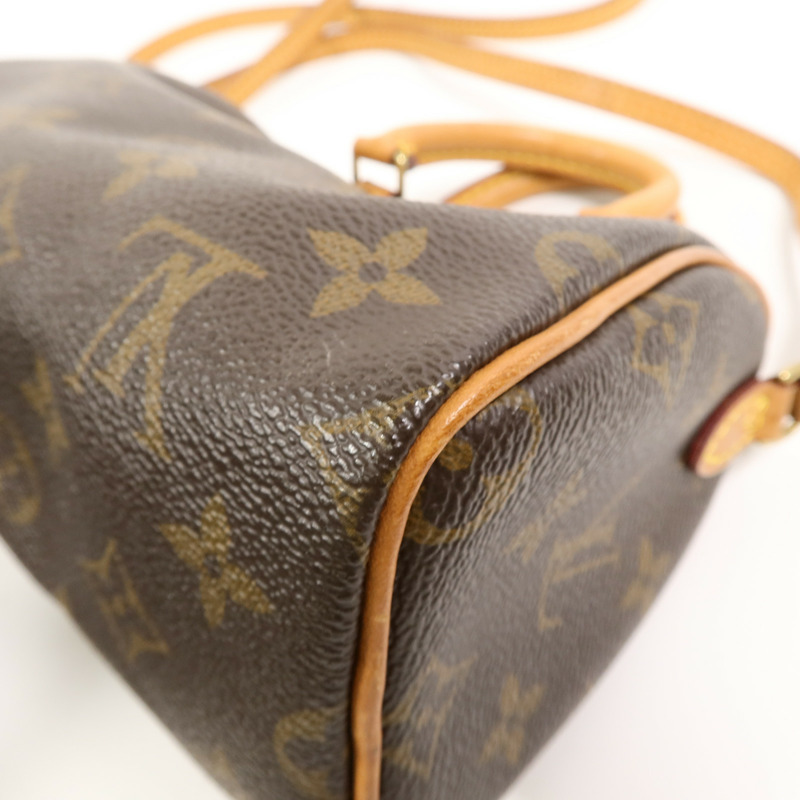 LOUIS VUITTON Monogram Nano Speedy手挽肩背兩用袋-11