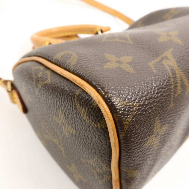 LOUIS VUITTON Monogram Nano Speedy手挽肩背兩用袋-12