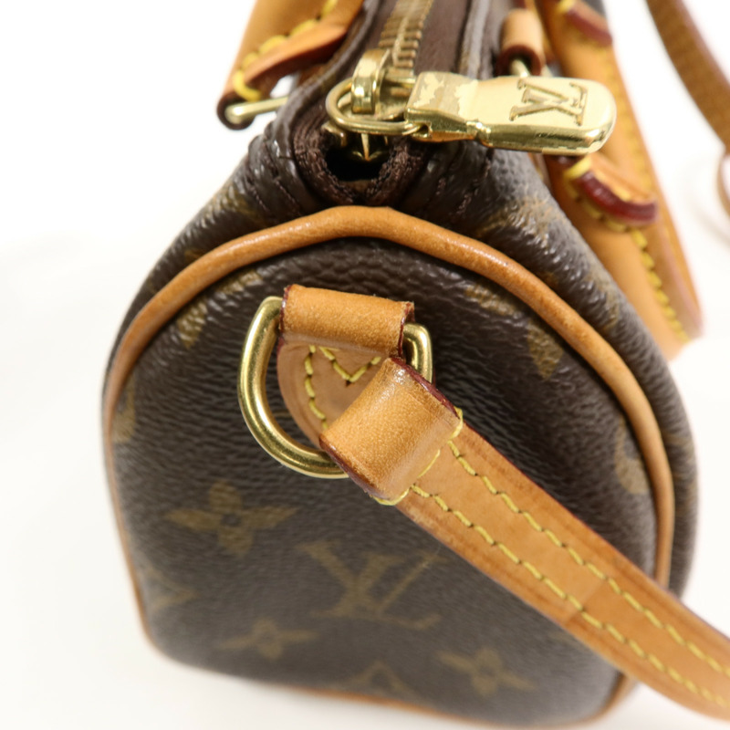 LOUIS VUITTON Monogram Nano Speedy手挽肩背兩用袋-13
