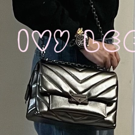 MICHAEL KORS 30H9UOEL6K Cece V形 山行紋路絎縫金屬皮革 斜背包 肩背包 鍊帶包 二手精品 Michael Kors 《夫妻的世界》韓素希同款-8