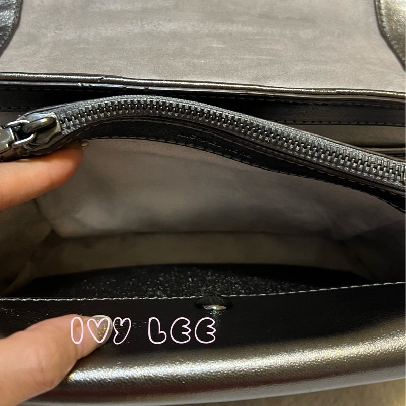 MICHAEL KORS 30H9UOEL6K Cece V形 山行紋路絎縫金屬皮革 斜背包 肩背包 鍊帶包 二手精品 Michael Kors 《夫妻的世界》韓素希同款-28