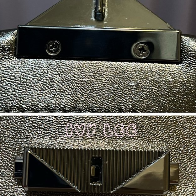 MICHAEL KORS 30H9UOEL6K Cece V形 山行紋路絎縫金屬皮革 斜背包 肩背包 鍊帶包 二手精品 Michael Kors 《夫妻的世界》韓素希同款-31