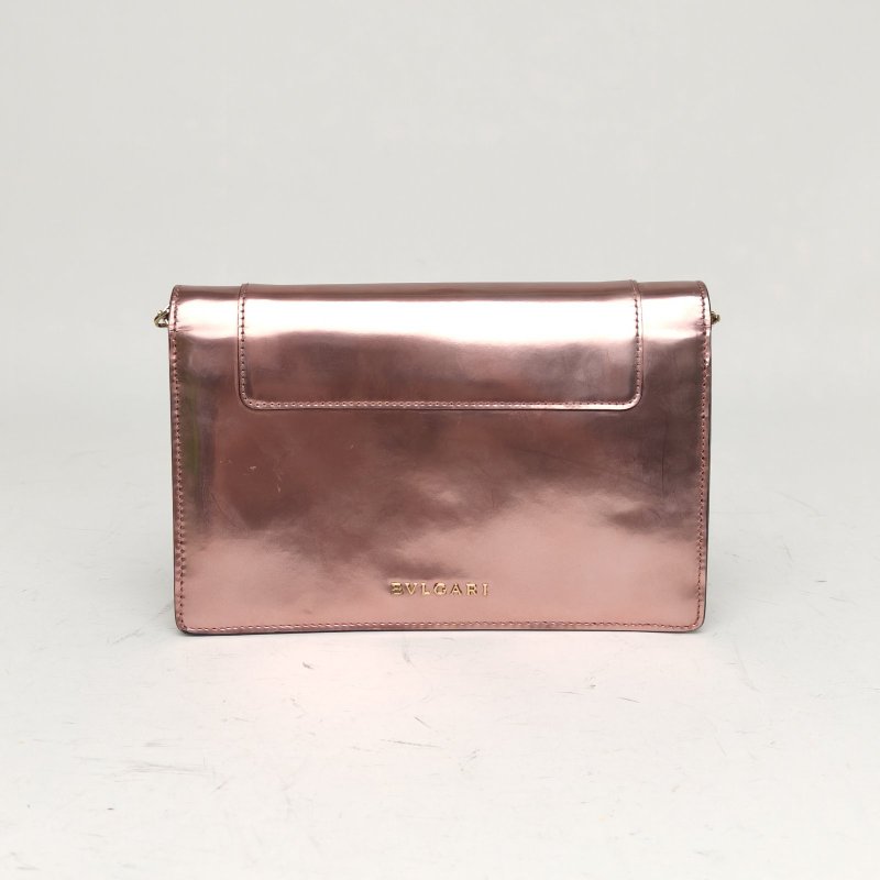 BVLGARI 粉色牛皮SerpentiForever蛇頭包woc肩背包-2