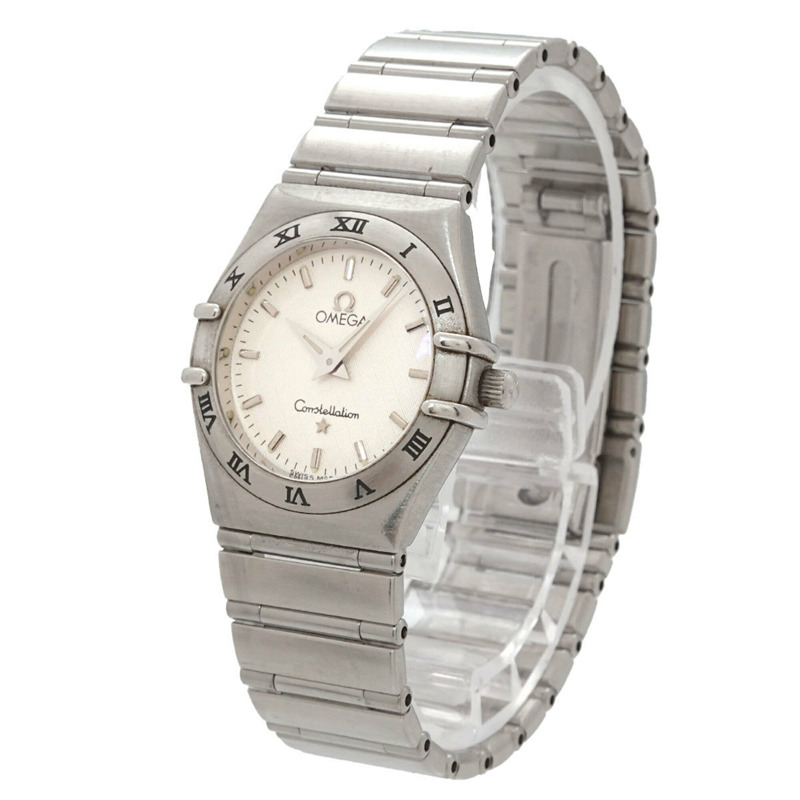 歐米茄星座系列 1572 30 女士腕錶，銀色，石英錶-1