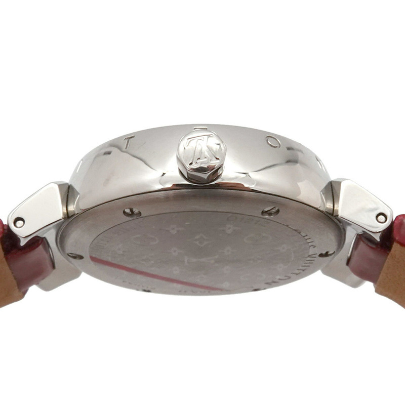 路易威登 Tambour W Tour Q121Z 鑽石女士腕錶心形紅石英-5