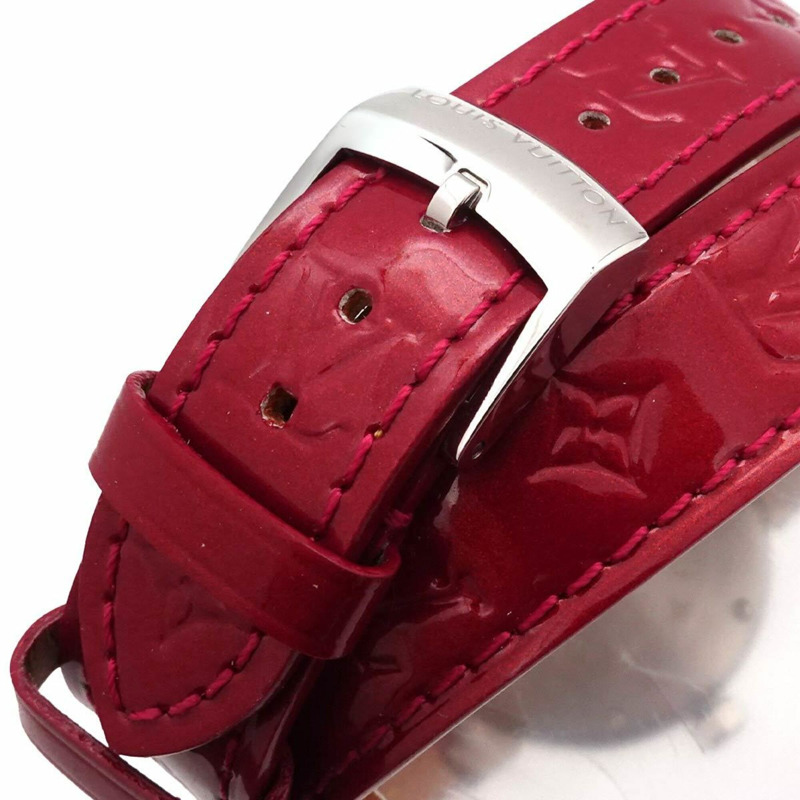 路易威登 Tambour W Tour Q121Z 鑽石女士腕錶心形紅石英-6