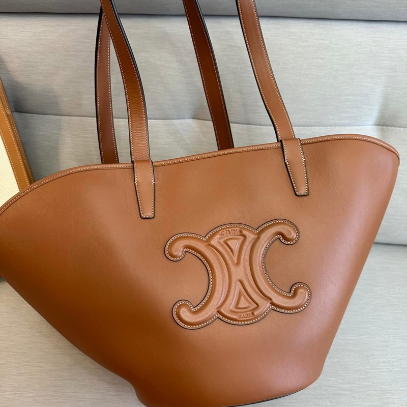 Celine 牛皮扇形手提/肩背托特包-2