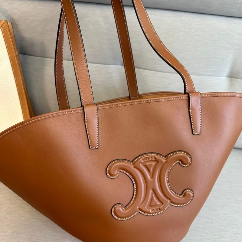 Celine 牛皮扇形手提/肩背托特包-3