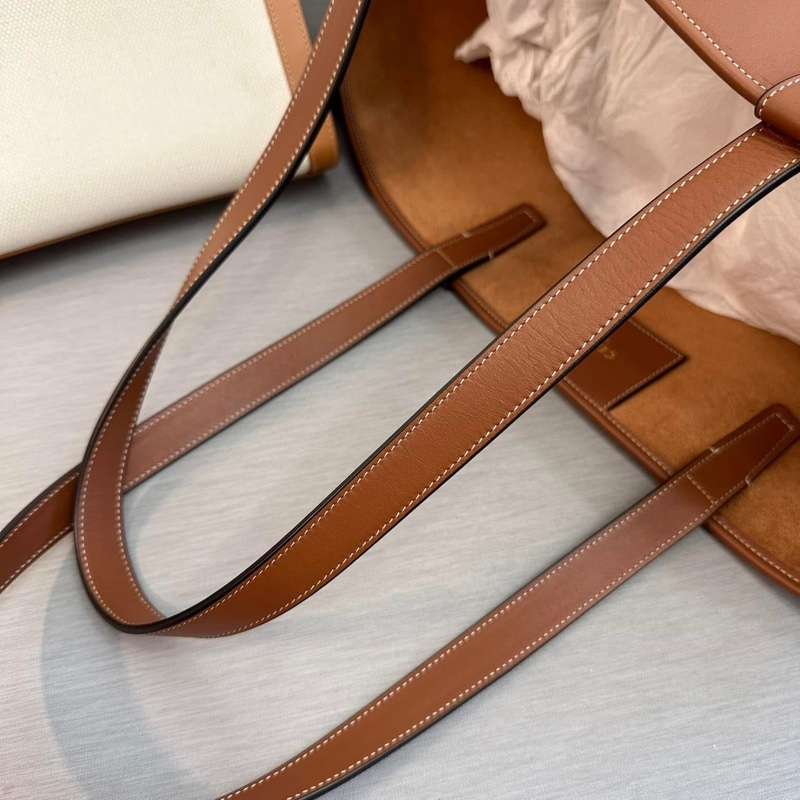 Celine 牛皮扇形手提/肩背托特包-4