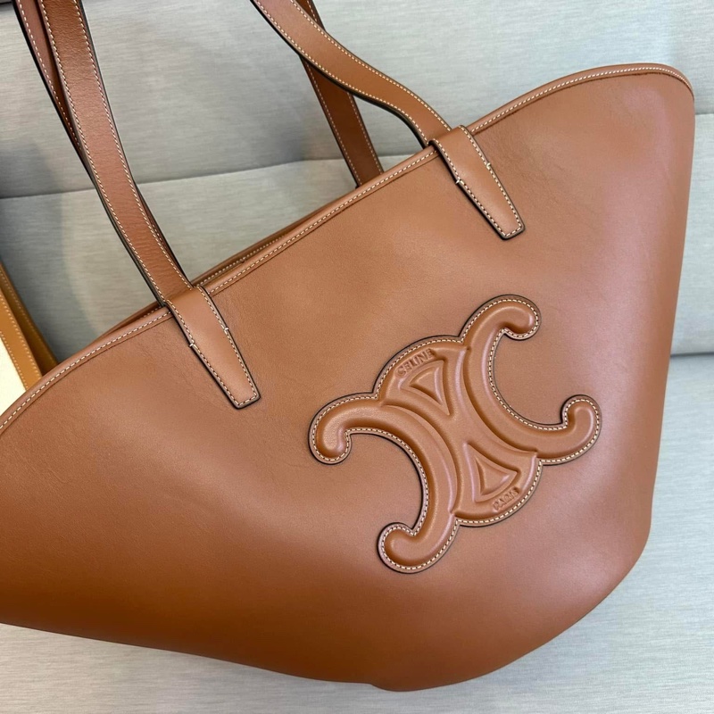 Celine 牛皮扇形手提/肩背托特包-13