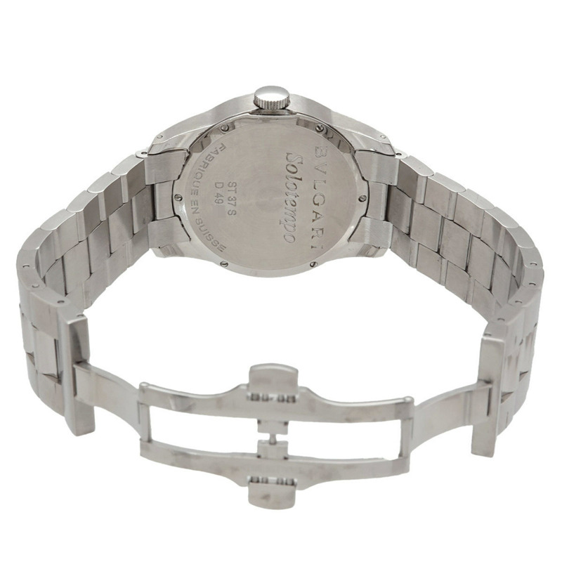 寶格麗 (Bulgari) Solotempo ST37S 男士腕錶 黑色石英錶-3