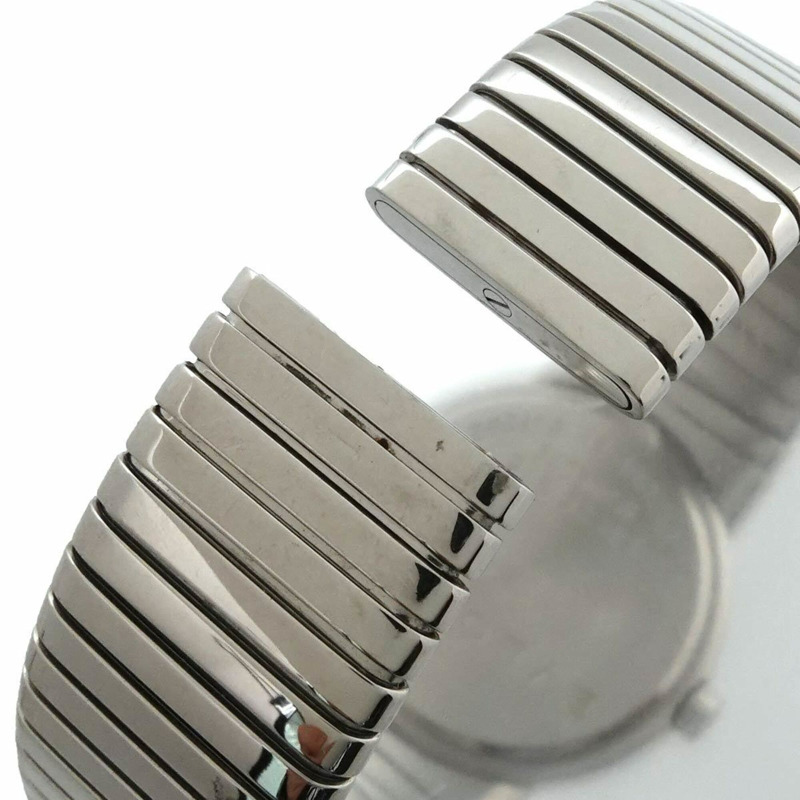 寶格麗 Tubogas BB262TS 11P 鑲鑽女錶 黑色石英錶-5