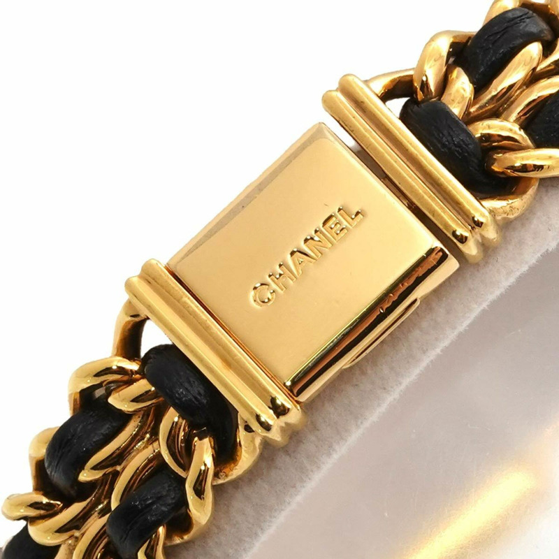 香奈兒 Premiere S 碼 H0001 女士腕錶 黑色金石英錶-6