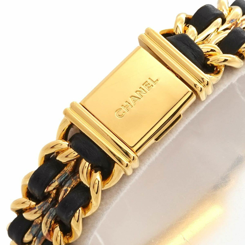 香奈兒 Premiere S 碼 H0001 女士腕錶 黑色金石英錶-5