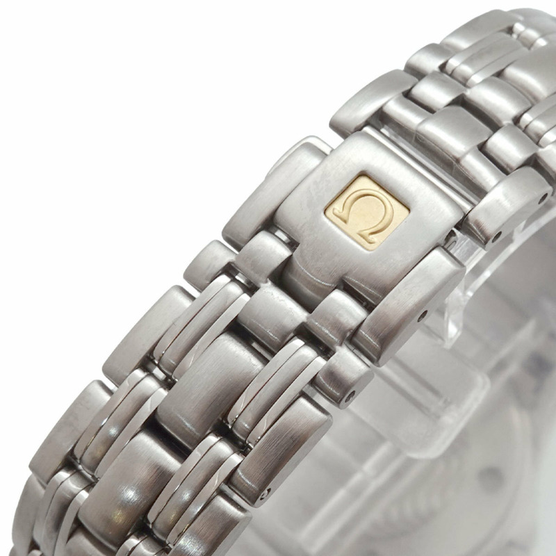 歐米茄海馬系列120公尺2571 81女錶，日期顯示，藍色錶盤，石英錶-5