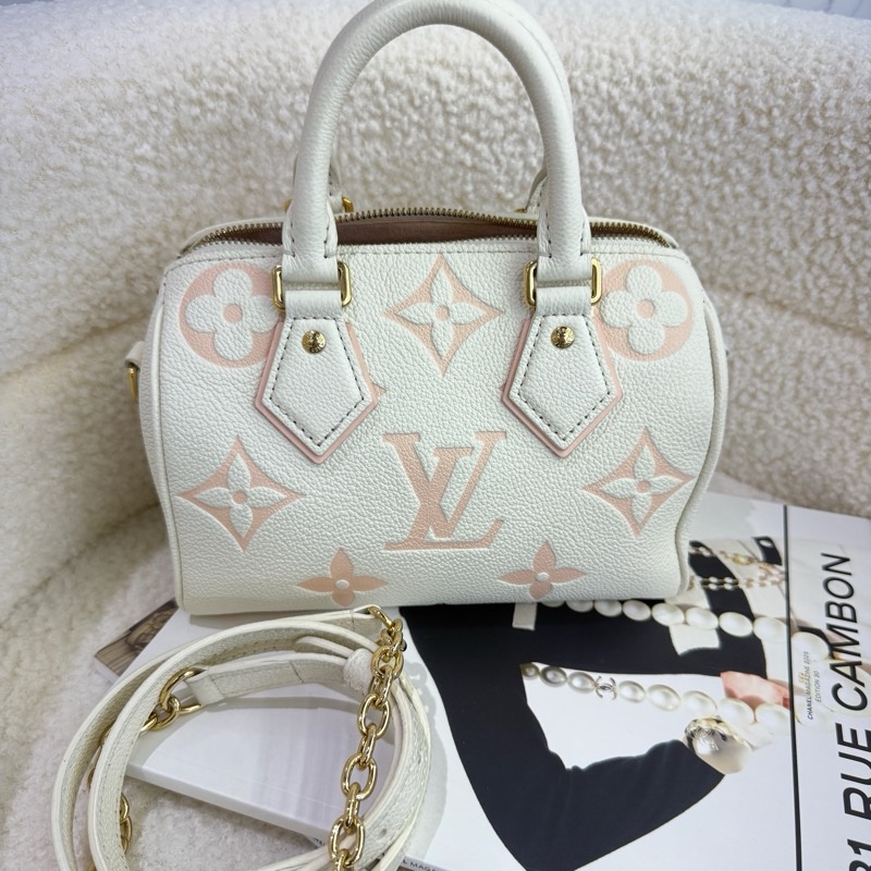 限定款LV Speedy 20 草莓牛奶系列 奶油系-0