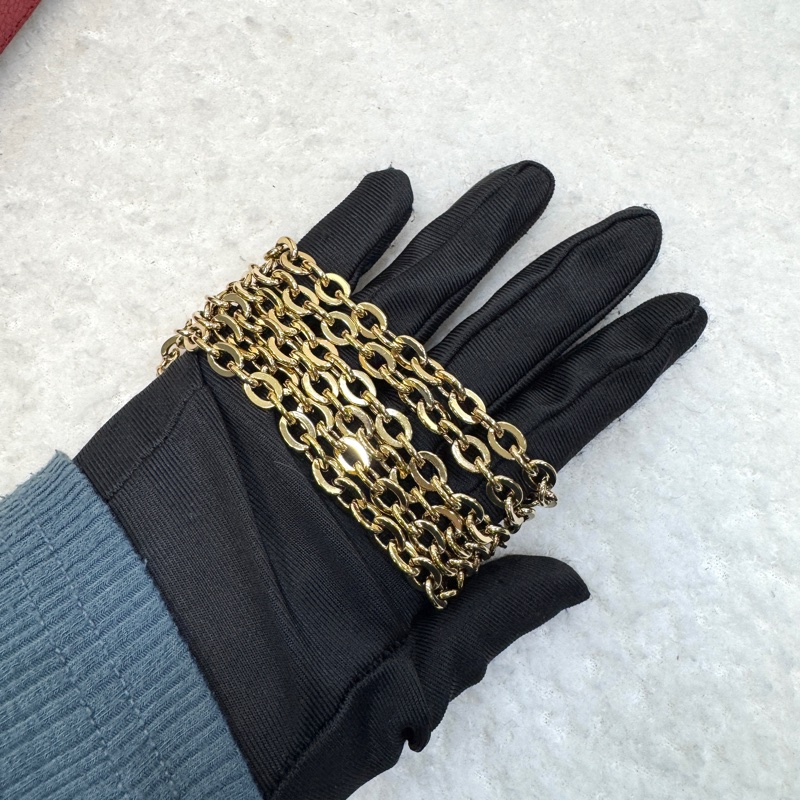 路易威登LV紅色壓紋牛皮Pochette Felicie信封三合❤️鍊條斜背包 WOC M82609-16