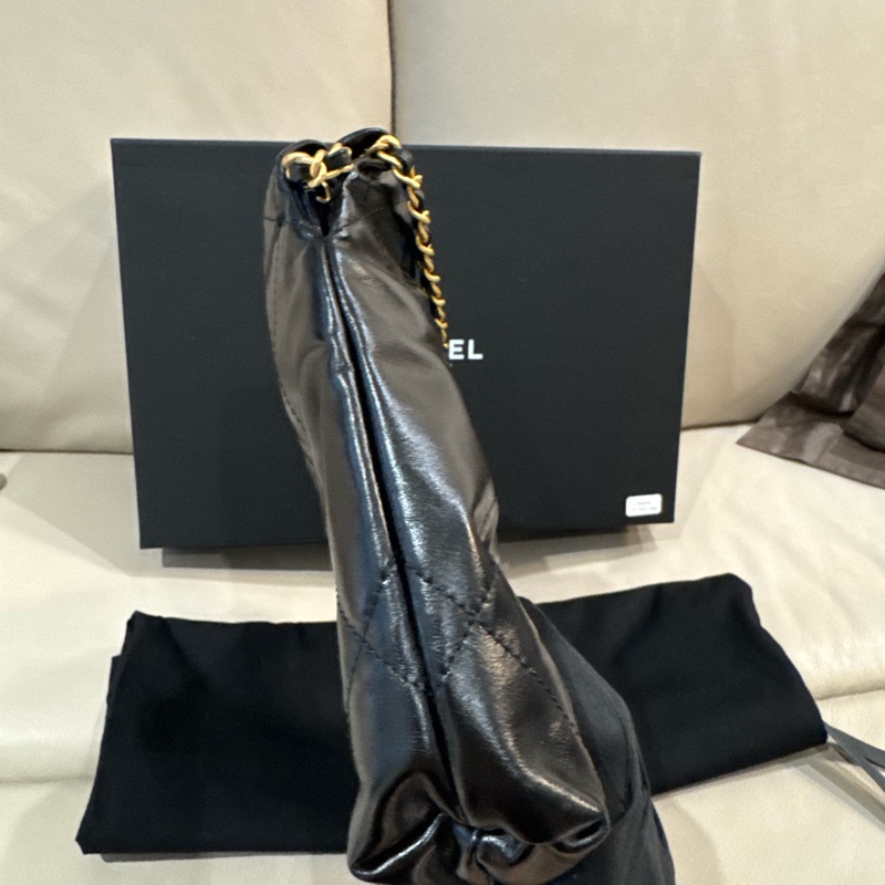 Chanel 香奈兒 22 bag mini/斜背包/黑金款/晶片款/全新全配-5