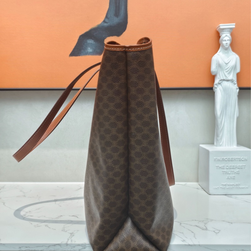 Celine賽琳 中古款大托特單肩包 棕色-2