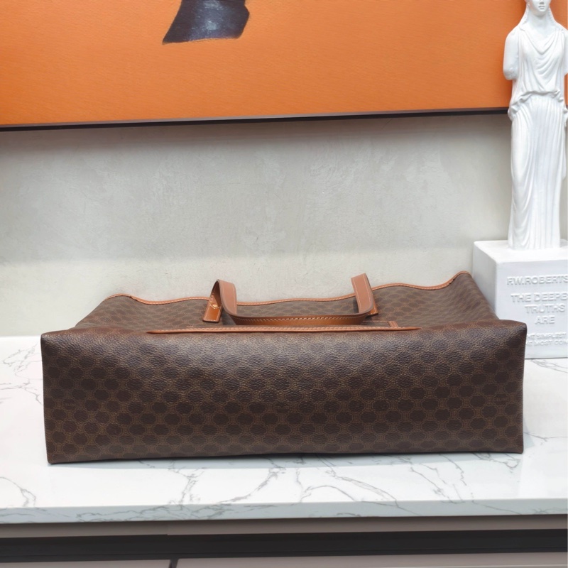 Celine賽琳 中古款大托特單肩包 棕色-5