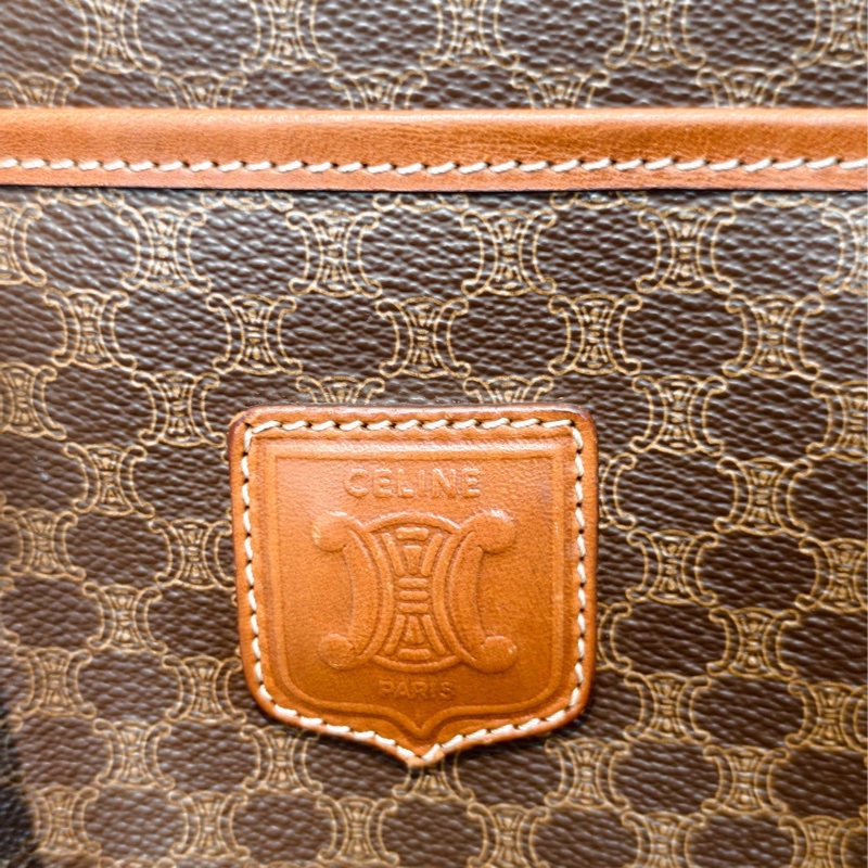 Celine賽琳 中古款大托特單肩包 棕色-7