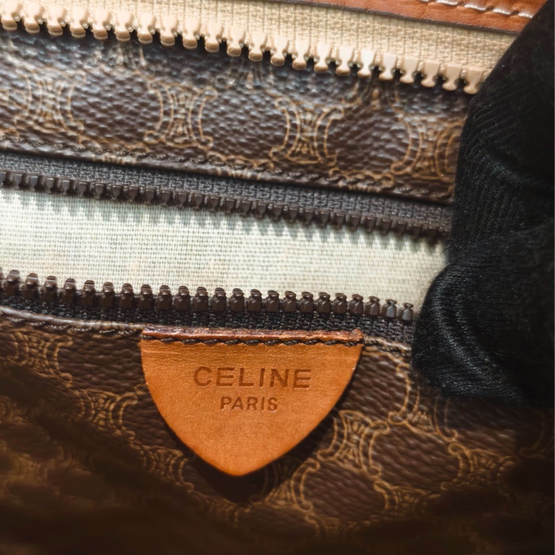 Celine賽琳 中古款大托特單肩包 棕色-8
