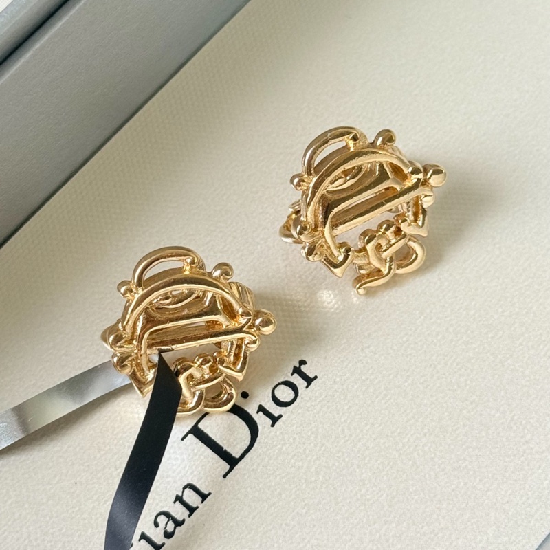 【復古中古美品✨全網最低價😍】CHRISTIAN DIOR 南瓜車耳夾✨-2