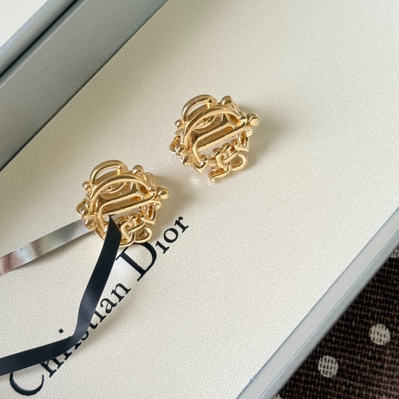 【復古中古美品✨全網最低價😍】CHRISTIAN DIOR 南瓜車耳夾✨-3