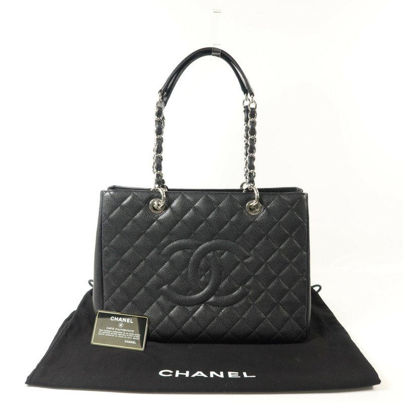CHANEL 牛皮皮革GST Grand Shopping Tote肩背袋-10