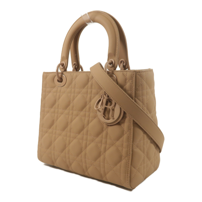 Dior 牛皮皮革Lady Dior Medium手挽肩背兩用袋-2