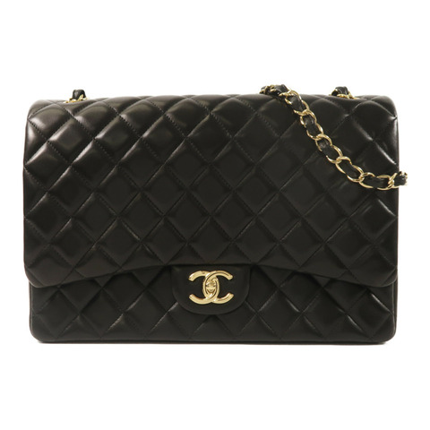 CHANEL 羊皮皮革Maxi Classic鏈帶肩背袋