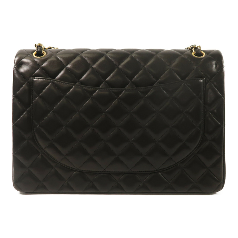 CHANEL 羊皮皮革Maxi Classic鏈帶肩背袋-1