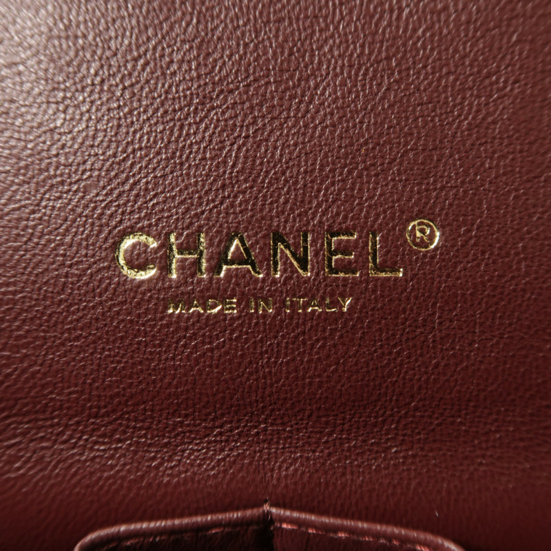 CHANEL 羊皮皮革Maxi Classic鏈帶肩背袋-6