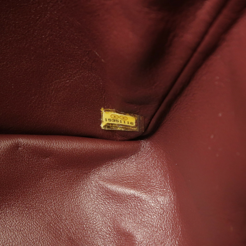 CHANEL 羊皮皮革Maxi Classic鏈帶肩背袋-7