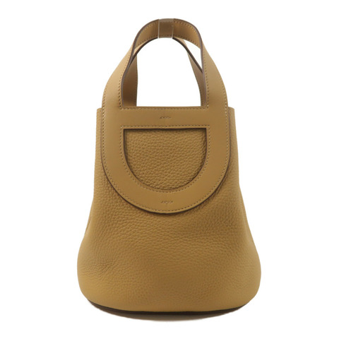 HERMES Clemence皮革In The Loop 18手挽袋Biscuit