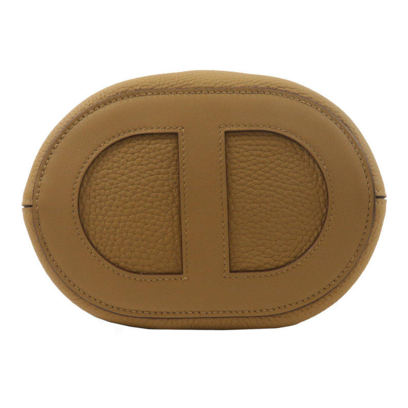 HERMES Clemence皮革In The Loop 18手挽袋Biscuit-3