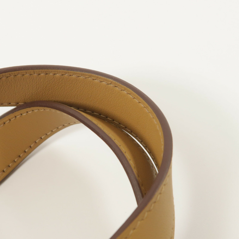 HERMES Clemence皮革In The Loop 18手挽袋Biscuit-14