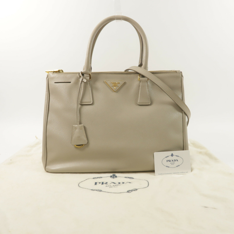 PRADA 牛皮皮革2way Shoulder手挽肩背兩用袋-9