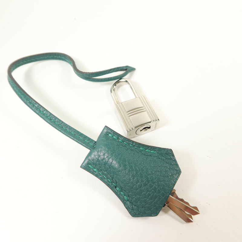 HERMES Clemence皮革Kelly 35手挽肩背兩用袋Malachite-8