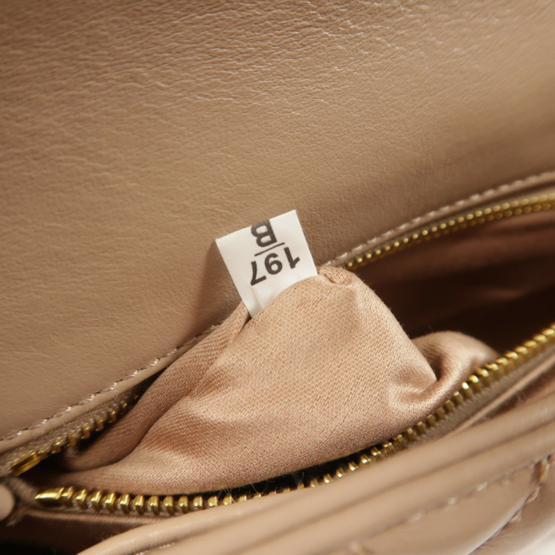 Miu Miu 羊皮皮革Chain Shoulder鏈帶肩背袋-6